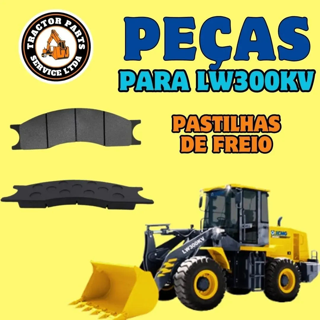 Pastilha Freio Carregadeira Xcmg Zl30/ Lw300kv - 275100191 - Imagem 2