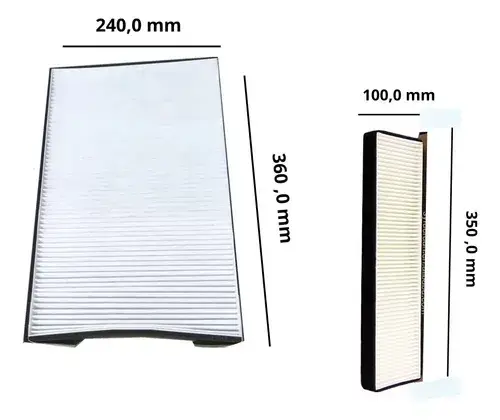 Kit Filtro Ar Cabine Xcmg Lw300kv - 860152446 / 860152447 - Imagem 2