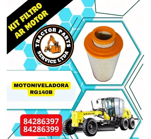 Kit De Filtros De Ar P/ Motoniveladora Rg140b 84286397/84286399 - Imagem 3