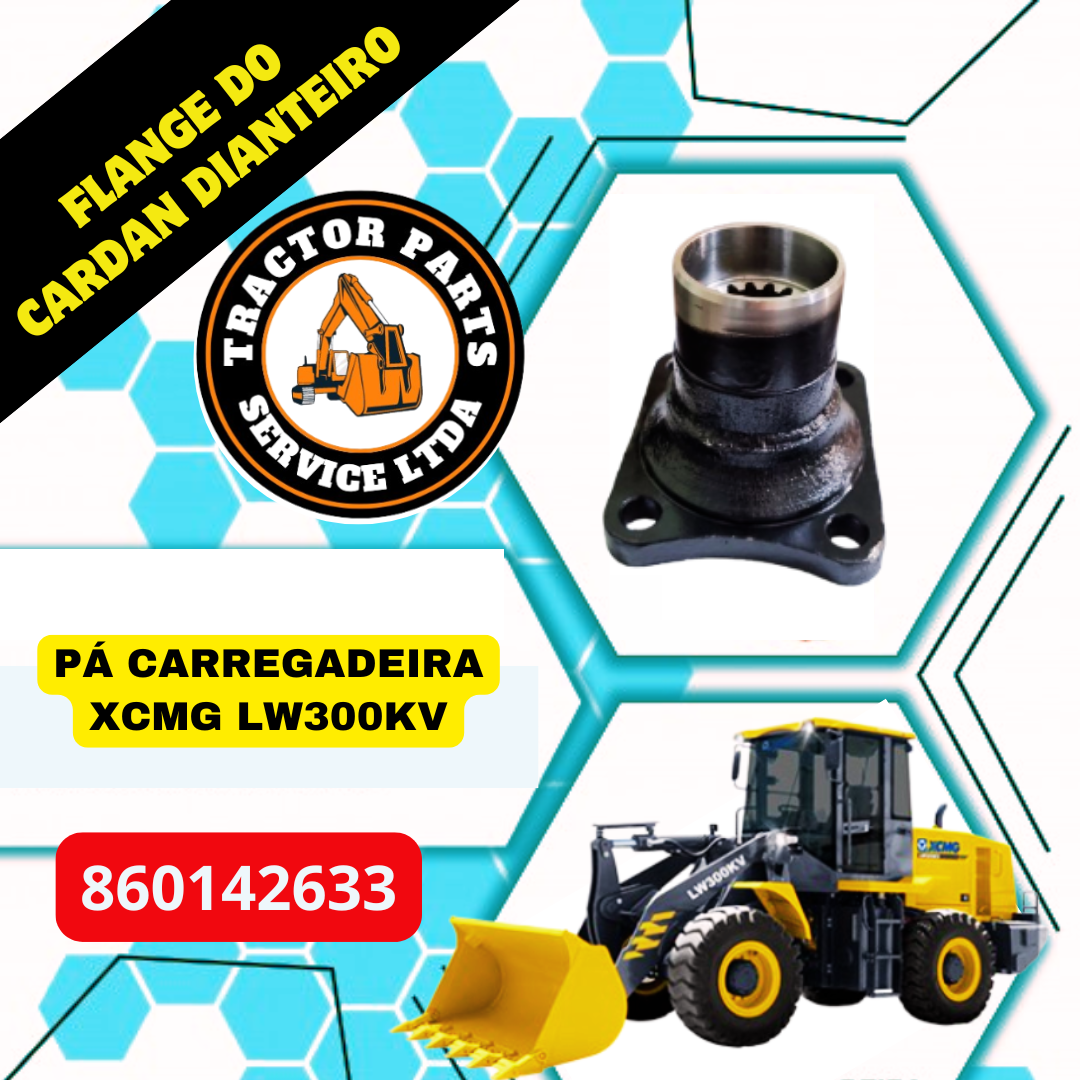 FLANGE DO CARDAN DIANTEIRO DA XCMG LW300KV 860142633 - Imagem 2
